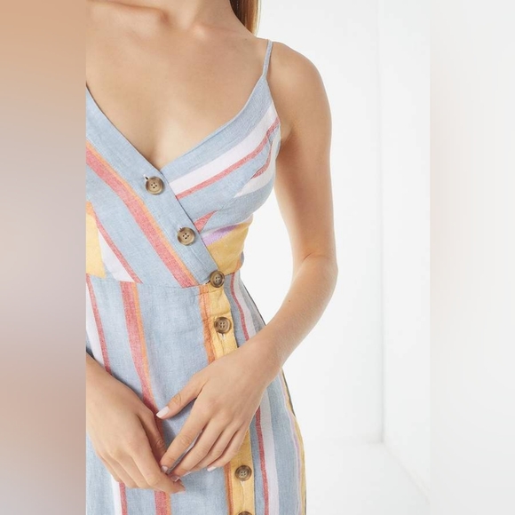 Urban Outfitters Dresses & Skirts - ✨ Urban Outfitters Amber Button-Down Linen Midi Dress